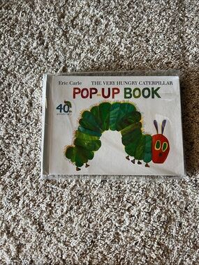 The Very Hungry Caterpillar Pop-Up Book by Eric Carle - Green & Red